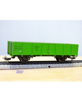 MÄRKLIN MINEX 4451, wagon tombereau vert SWEG BO