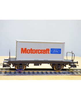 RIVAROSSI 2094, wagon plat à ranchers type Lbs avec conteneur Motorcraft   FS   Neuf   BO