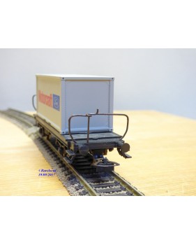 RIVAROSSI 2094, wagon plat à ranchers type Lbs avec conteneur Motorcraft   FS   Neuf   BO
