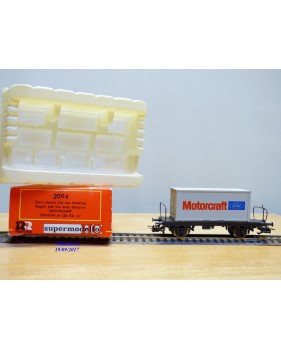 RIVAROSSI 2094, wagon plat à ranchers type Lbs avec conteneur Motorcraft   FS   Neuf   BO