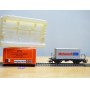 RIVAROSSI 2094, wagon plat à ranchers type Lbs avec conteneur Motorcraft   FS   Neuf   BO
