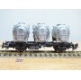 ROCO 47599,  wagon plat  porte conteneur DE PORTE A PORTE  SNCB     Neuf   BO
