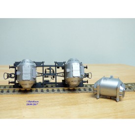ROCO 47599,  wagon plat  porte conteneur DE PORTE A PORTE  SNCB     Neuf   BO