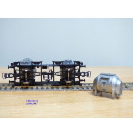 ROCO 47599,  wagon plat  porte conteneur DE PORTE A PORTE  SNCB     Neuf   BO