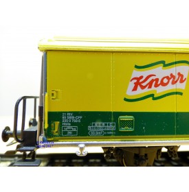 Märklin 4735,933  / 9975,  wagon couvert  type Hbils  KNORR   CHIRAT SBB  neuf   BO