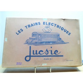 JUCSIE  ???, coffret 1 motrice, 2 wagons, rails et transformateur   BO  