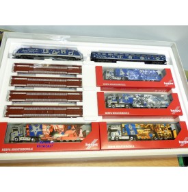Märklin / Herpa 151603 / 26528, rare  coffret  Weihnachtszug " Santa Claus "  neuf   BO 