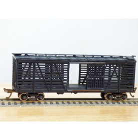 TENSHODO ???, wagon à claire voies pour transport de bétail ( stock car ) des chemins de fer américains  neuf   BO
