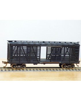 TENSHODO ???, wagon à claire voies pour transport de bétail ( stock car ) des chemins de fer américains  neuf   BO