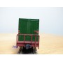 ENDO ( TER ) ????, wagon plat à bogies porte conteneurs chargé de 3 conteneurs  JNR   BO 