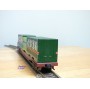 ENDO ( TER ) ????, wagon plat à bogies porte conteneurs chargé de 3 conteneurs  JNR   BO 