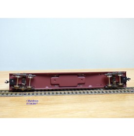 ENDO ( TER ) ????, wagon plat à bogies porte conteneurs chargé de 3 conteneurs  JNR   BO 