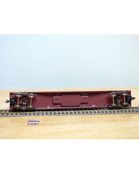 ENDO ( TER ) ????, wagon plat à bogies porte conteneurs chargé de 3 conteneurs  JNR   BO 
