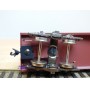 ENDO ( TER ) ????, wagon plat à bogies porte conteneurs chargé de 3 conteneurs  JNR   BO 