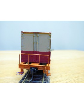 TOMIX   350000, wagon porte conteneurs chargé de 3 conteneurs de 20'  JNR  neuf  BO