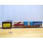 TOMIX   350000, wagon porte conteneurs chargé de 3 conteneurs de 20'  JNR  neuf  BO