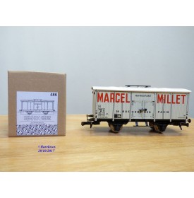 ETS  486, wagon réfrigérant  MARCEL MILLET   SNCF  neuf  BO