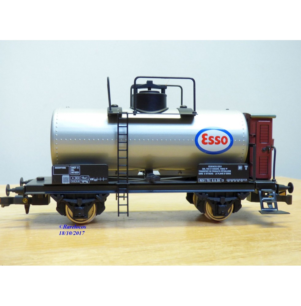 ETS  466, wagon citerne à guérite type SCr  ESSO     SNCF  neuf  BO