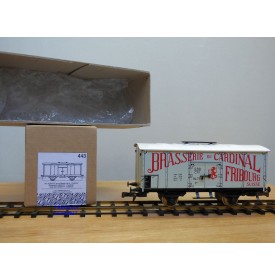 ETS  443, wagon réfrigérant type P  Brasserie du Cardinal  SBB neuf  BO