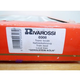 RIVAROSSI "véro"  0308, rare coffret train  local  Gerolstein - Köln   DB   BO