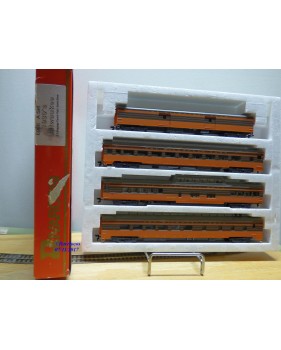 RIVAROSSI "véro" 6966 set A, coffret 4 voitures smooth side Milwaukee      BO