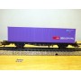 Märklin 4852,  wagon plat porte conteneurs type Lbs chargé d' un conteneur de 40 ' SBB  neuf   BO
