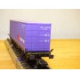 Märklin 4852,  wagon plat porte conteneurs type Lbs chargé d' un conteneur de 40 ' SBB  neuf   BO