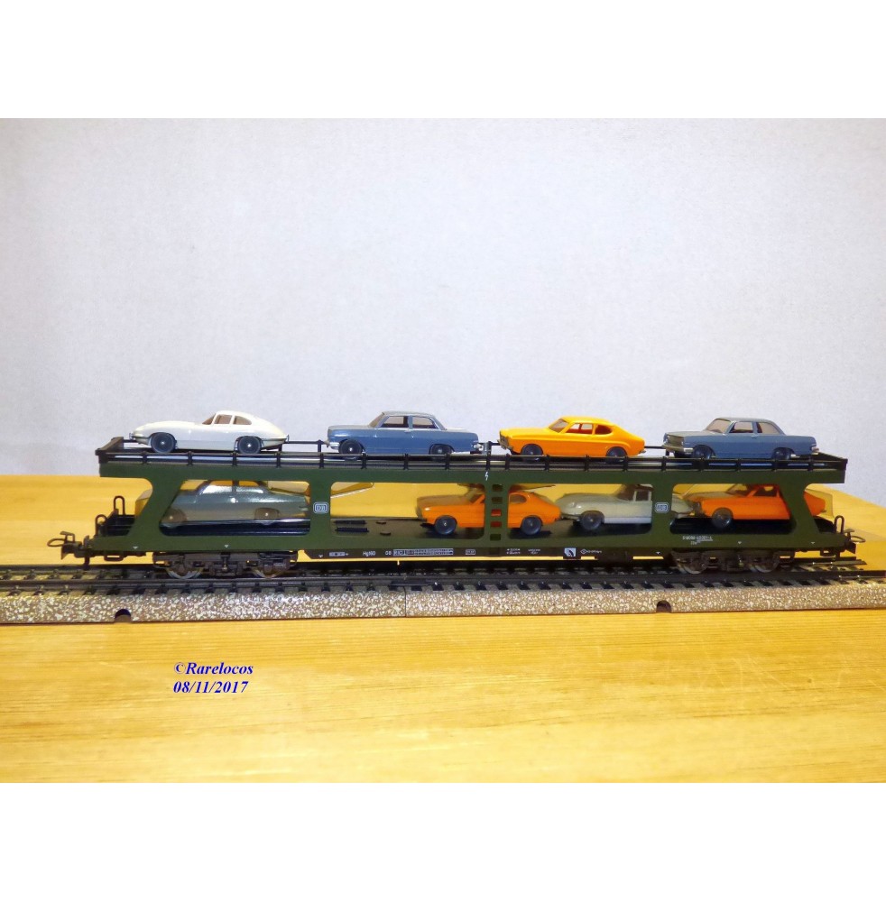 Wagon surbaissé Märklin H0 AC 2x 4617 wagon de marchandises SSI 53 DB