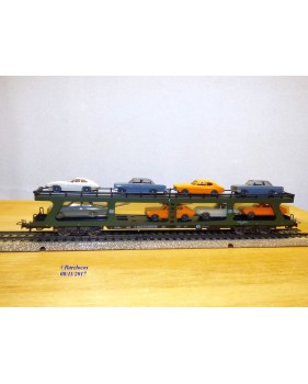 Märklin métal 4617 Wagon surbaissé EVS DB BO