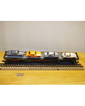 Märklin métal 4617 Wagon surbaissé EVS DB BO