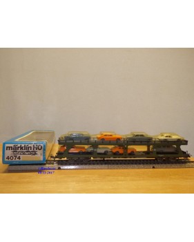 Märklin métal 4617 Wagon surbaissé EVS DB BO