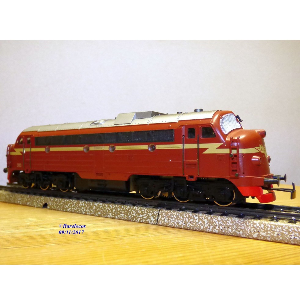 MÄRKLIN  3143, locomotive diesel A1A A1A  "Nohab" série Di3  N°: 3.605   NSB    BO 