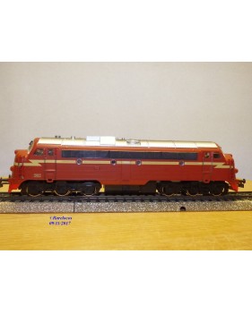 MÄRKLIN  3143, locomotive diesel A1A A1A  "Nohab" série Di3  N°: 3.605   NSB    BO 