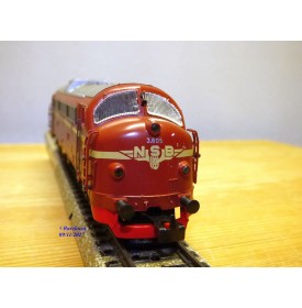 MÄRKLIN  3143, locomotive diesel A1A A1A  "Nohab" série Di3  N°: 3.605   NSB    BO 