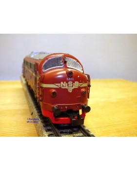 MÄRKLIN  3143, locomotive diesel A1A A1A  "Nohab" série Di3  N°: 3.605   NSB    BO 
