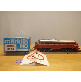 MÄRKLIN  3143, locomotive diesel A1A A1A  "Nohab" série Di3  N°: 3.605   NSB    BO 