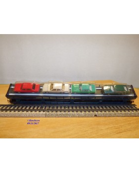 Märklin 4234,  wagon porte autos type DDm 915 chargé 8 autos DB  neuf   BO