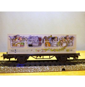 Märklin  44262,  wagon plat porte conteneur  Geburtstagwagen 1997   neuf   BO