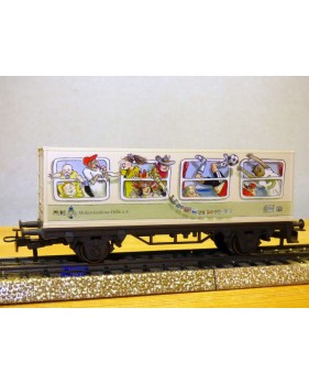 Märklin  44262,  wagon plat porte conteneur  Geburtstagwagen 1997   neuf   BO