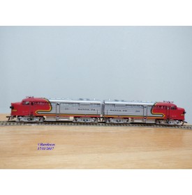 FLEISCHMANN 1341/2 S-2,  couplage locos diesel ALCO FA1 A+A   SANTA FE  neuf  BO 