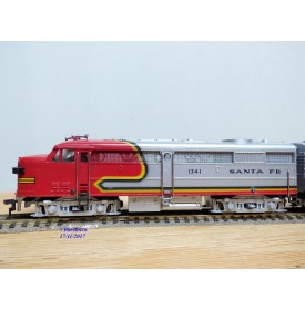 FLEISCHMANN 1341/2 S-2,  couplage locos diesel ALCO FA1 A+A   SANTA FE  neuf  BO 