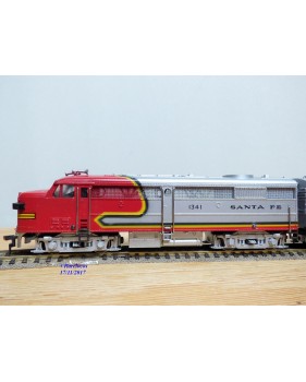 FLEISCHMANN 1341/2 S-2,  couplage locos diesel ALCO FA1 A+A   SANTA FE  neuf  BO 