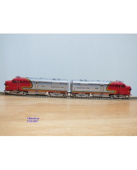 FLEISCHMANN 1341/2 S-2,  couplage locos diesel ALCO FA1 A+A   SANTA FE  neuf  BO 