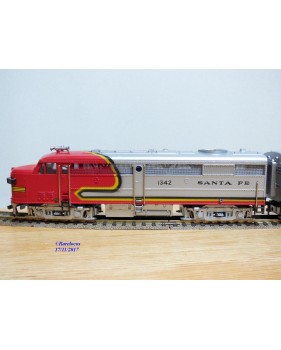 FLEISCHMANN 1341/2 S-2,  couplage locos diesel ALCO FA1 A+A   SANTA FE  neuf  BO 