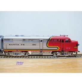 FLEISCHMANN 1341/2 S-2,  couplage locos diesel ALCO FA1 A+A   SANTA FE  neuf  BO 