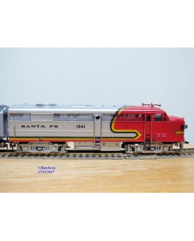 FLEISCHMANN 1341/2 S-2,  couplage locos diesel ALCO FA1 A+A   SANTA FE  neuf  BO 