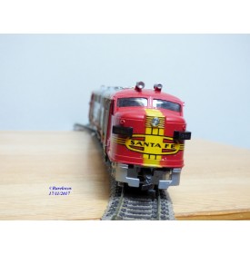 FLEISCHMANN 1341/2 S-2,  couplage locos diesel ALCO FA1 A+A   SANTA FE  neuf  BO 