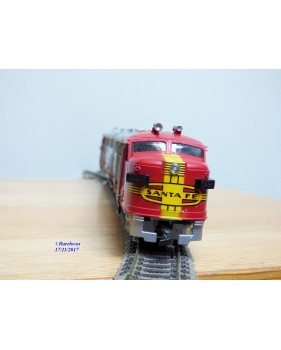 FLEISCHMANN 1341/2 S-2,  couplage locos diesel ALCO FA1 A+A   SANTA FE  neuf  BO 