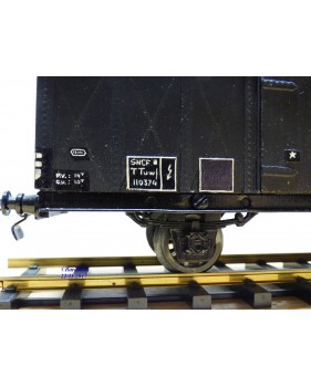 BLZ / GMP ???, wagon tombereau à guérite   à  2 essieux  SNCF  
