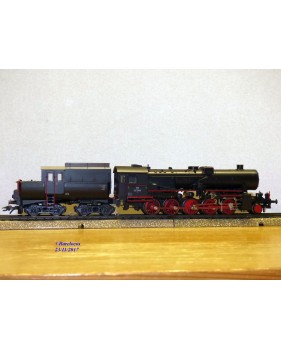 Märklin 3416,  loco Decapod 150 série ( Br )  52   à tender avec cabine  ÖBB  neuf   BO
